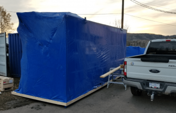 Industra - Hudson's Hope WTP - New Delco nano-filtration system delivered